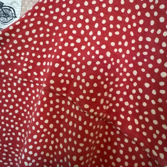 Dark Orange Polka Dot Women's Dress - Picture 3 of 6